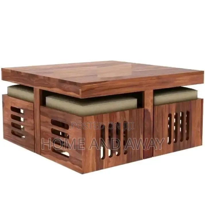 African 4 Seaters Wooden Center Tables 980,000/- With Free Delivery