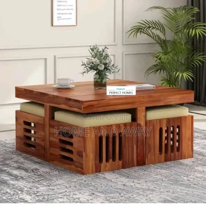 African 4 Seaters Wooden Center Tables 980,000/- With Free Delivery