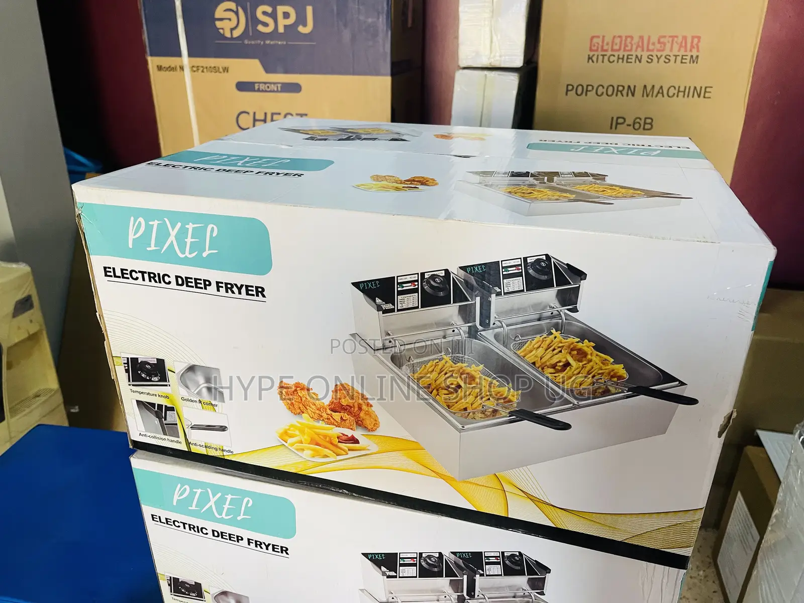 Brandnew Fast Heat,Low Power Consumption Double Deep Fryer