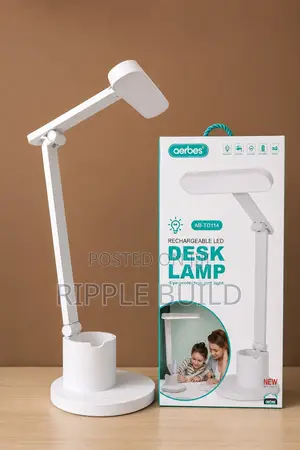 Aerbes Ab-Td114 Rechargeable Led Desk Lamp With Storage Holder