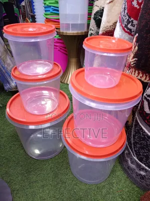 6-Piece Everfresh Round Plastic Food Container Set