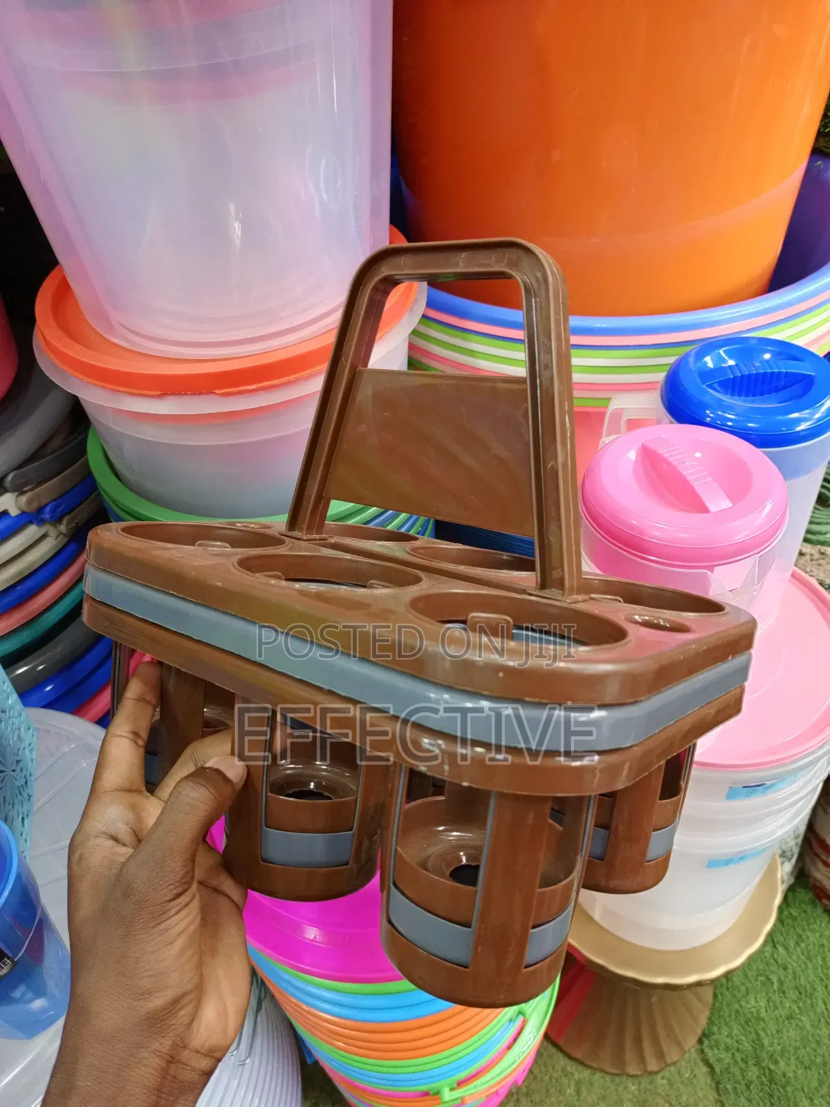Plastic Cello 6-Bottle Holder