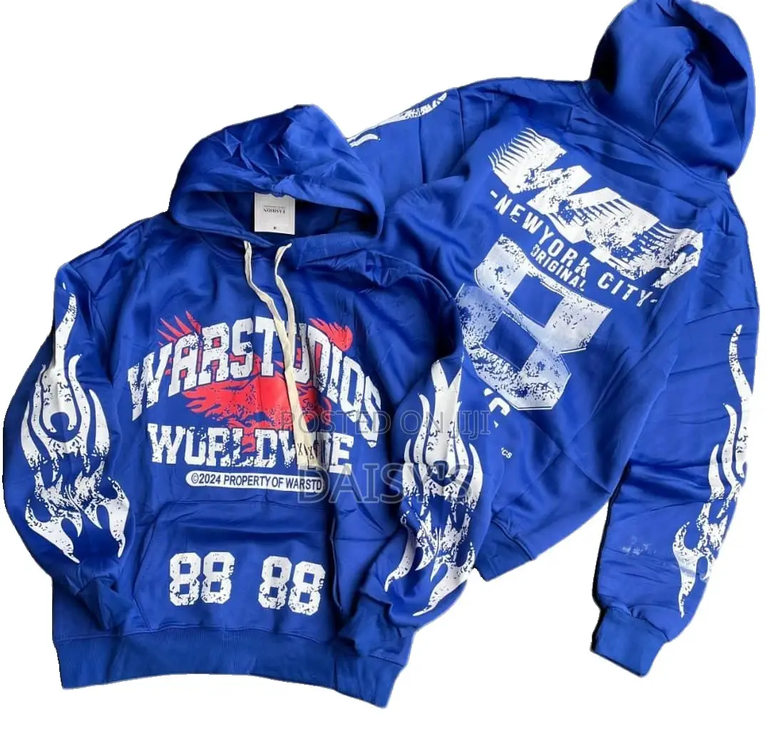 Men's Premium Heavy Fleece Graphic Hoodie - Streetwear (1 Pc)
