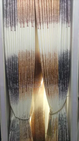 Kabira Curtains in Brown and Grey