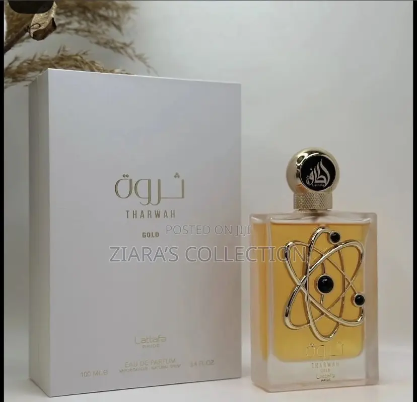 Lattafa Tharwah Gold Eau De Parfum - Oriental Floral Fragrance