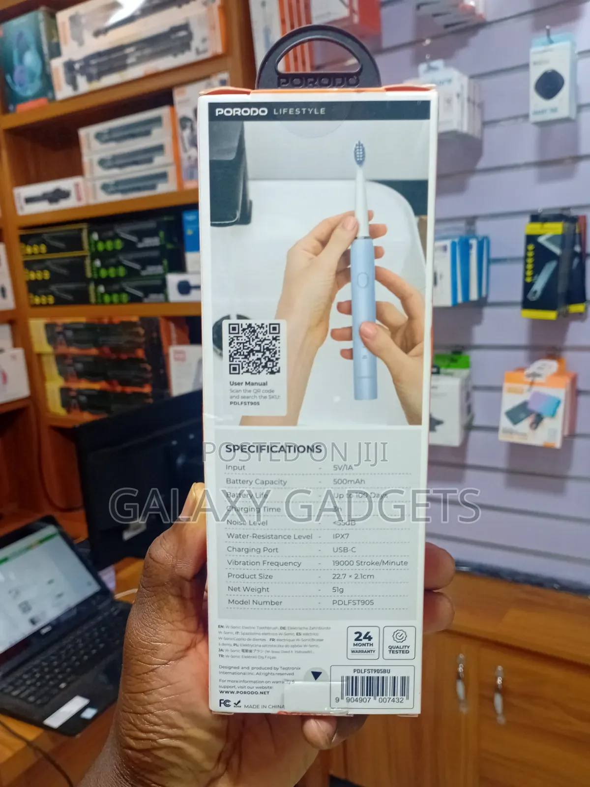 Porodo Lifestyle W-Sonic Electric Toothbrush