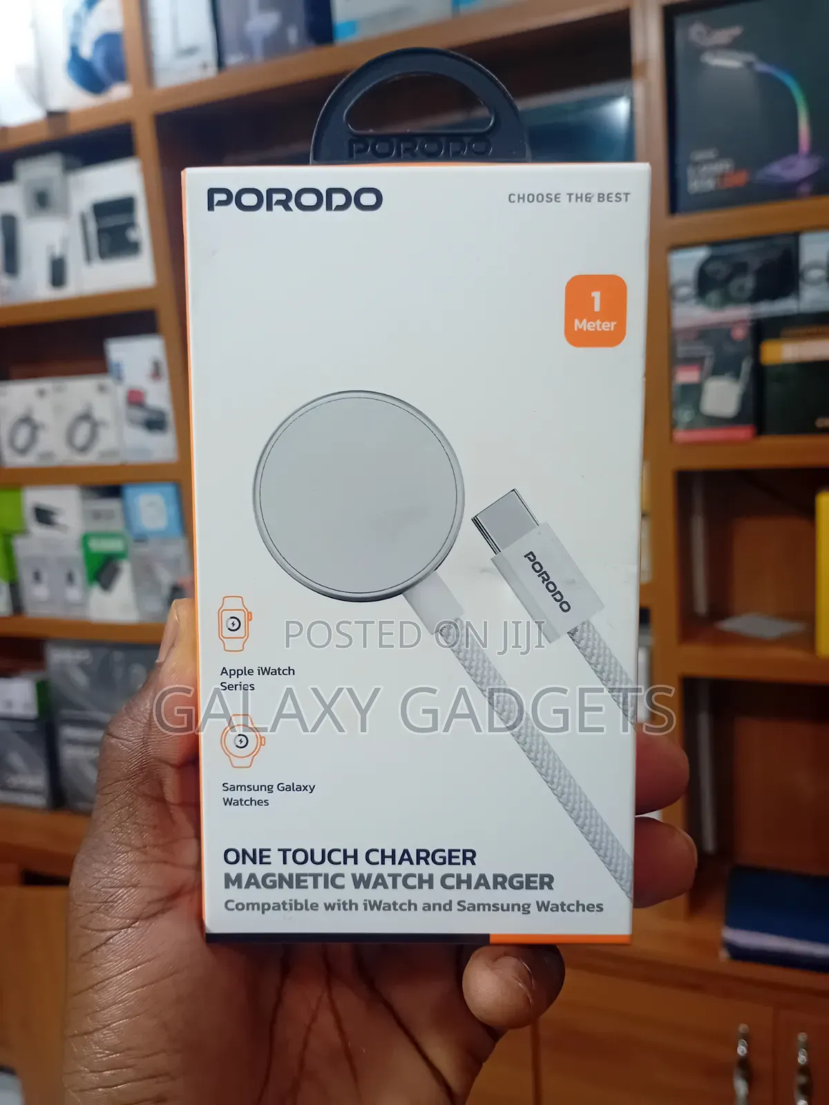 Porodo One Touch Magnetic Watch Charger