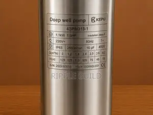 370w Ac Borehole Pump 64m Head 3900l/H Deep Well Pump