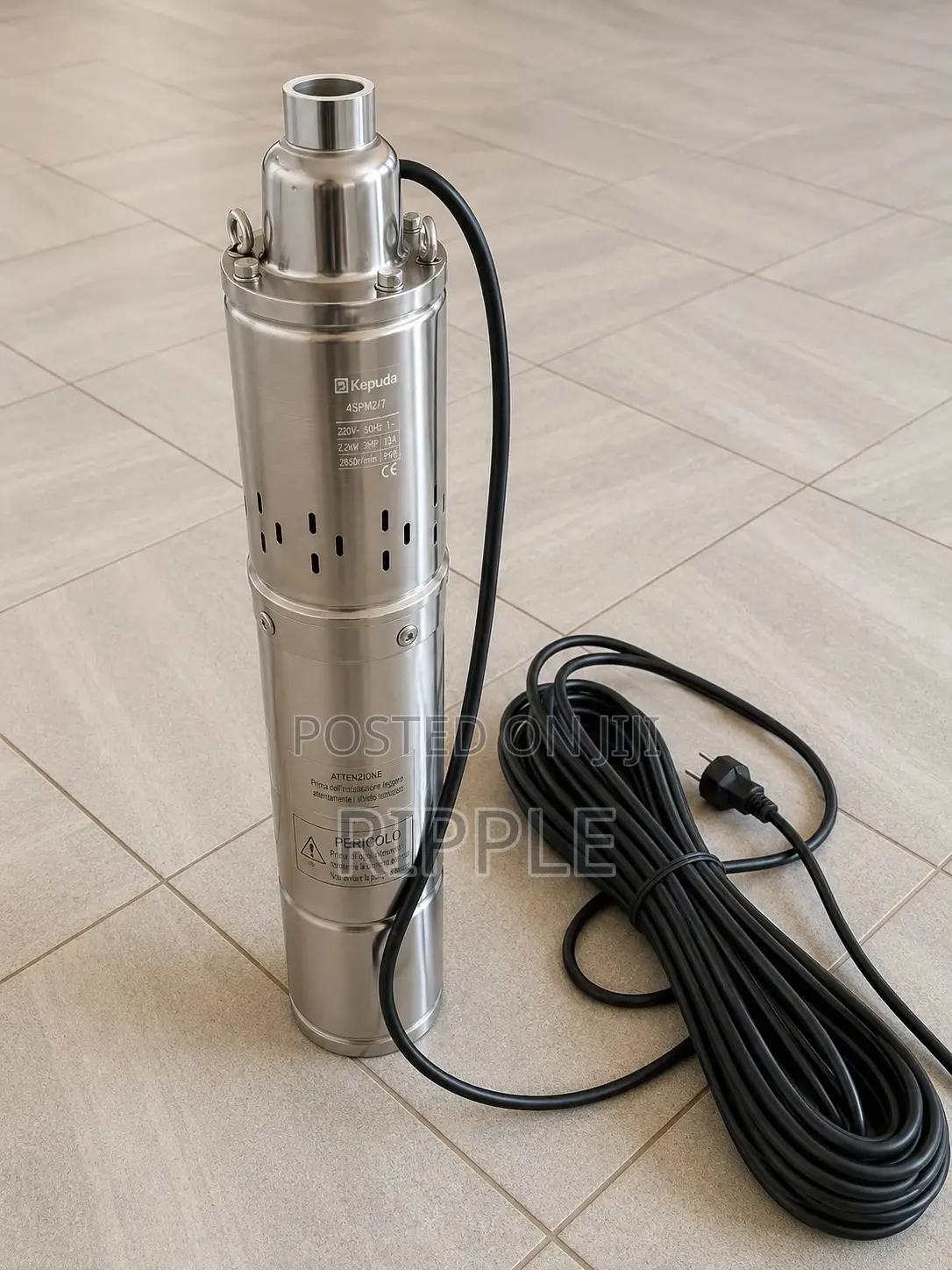 550W AC Electric Borehole Pump 107m Head 2700l/H 220V