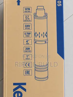 550w Ac Borehole Pump 107m Head 2700l/H Deep Well Pump
