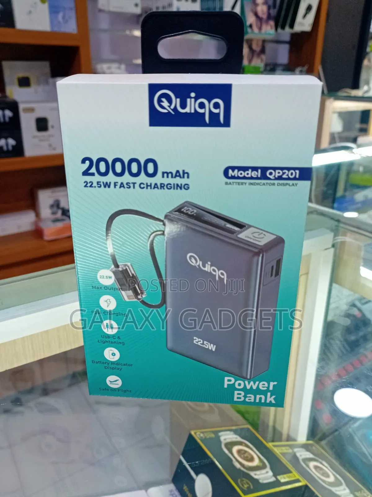 Quiqq 20000mah 22.5w Fast Charging Power Bank, Model Qp201