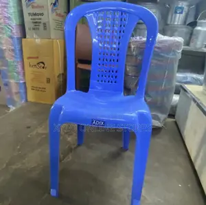 Armless Plastic Chair Blue