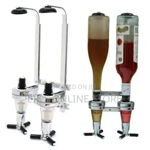 2bottles Wallmount Bar Butler Shot Tot Liquor Shot Tapper Dispenser