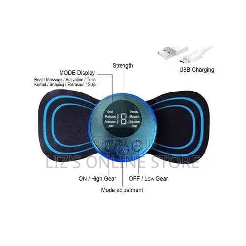 Wireless Portable Neck Massager With 8 Modes and 19 Strength Levels