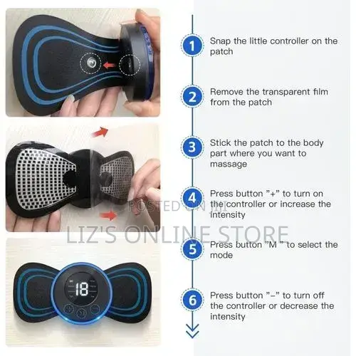 Wireless Portable Neck Massager With 8 Modes and 19 Strength Levels