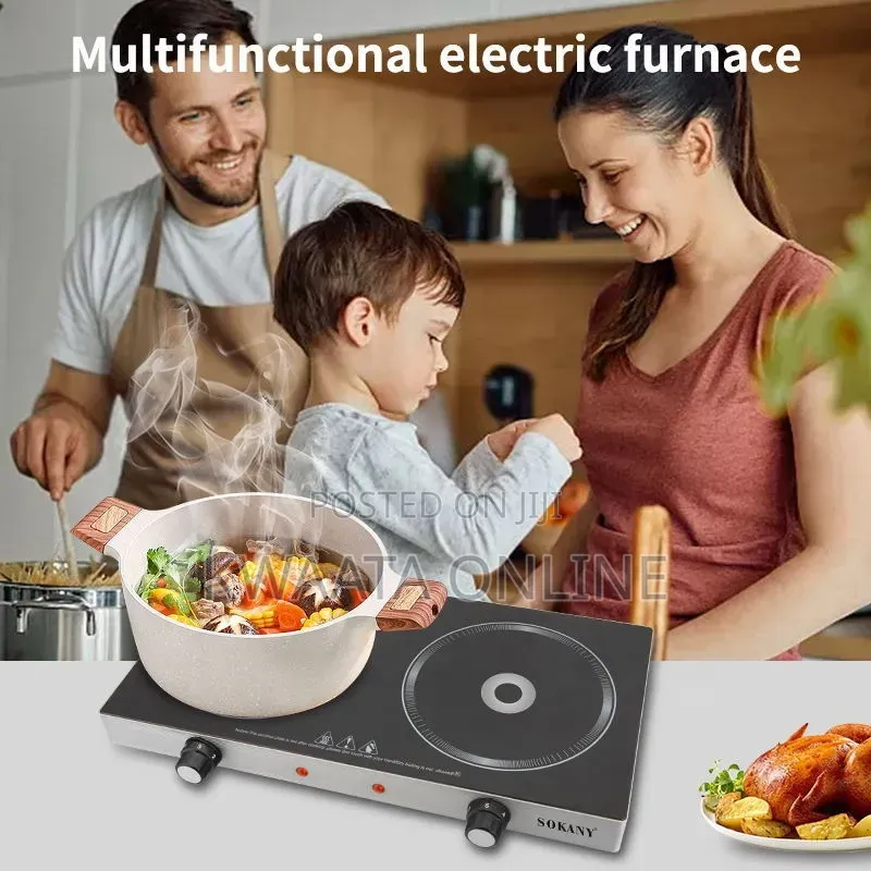 Sokany Radiant Cooker Digital Stove With 2 Burners 2400 Watts Sk-224
