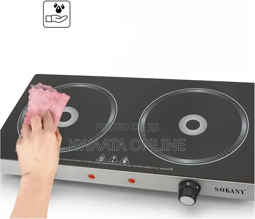 Sokany Radiant Cooker Digital Stove With 2 Burners 2400 Watts Sk-224