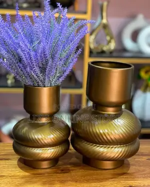 Contemporary Metallic Floor Vases