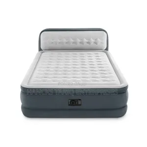 Intex Dura-beam Deluxe Air Mattress – Ultra Plush Bed With Headboard