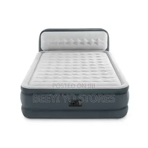 Intex Dura-beam Deluxe Air Mattress – Ultra Plush Bed With Headboard