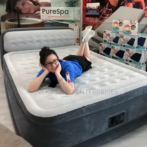 Intex Dura-beam Deluxe Air Mattress – Ultra Plush Bed With Headboard
