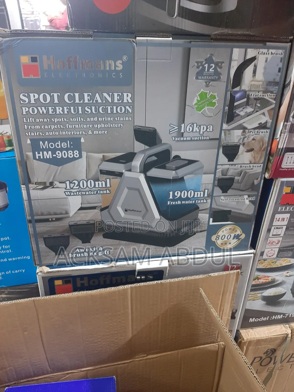 Hoffmans Electronics Hm-9088 Portable Spot Cleaner,