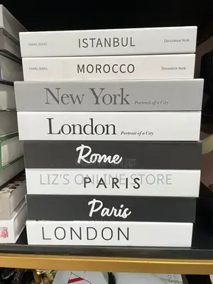 Stack of Decorative Books Features Neutral-Toned Paper Covers