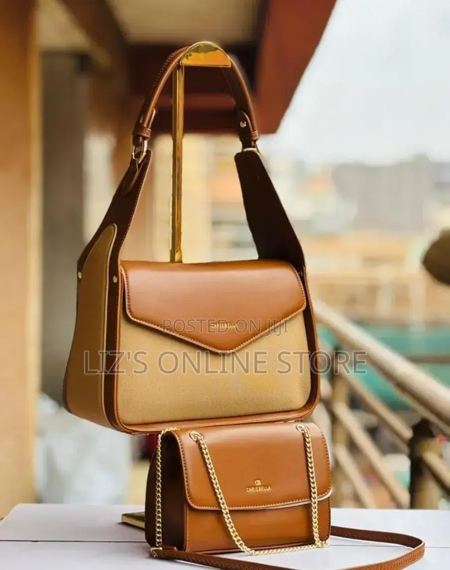 Chrisbella Elena Burgundy Canvas Leather Satchel