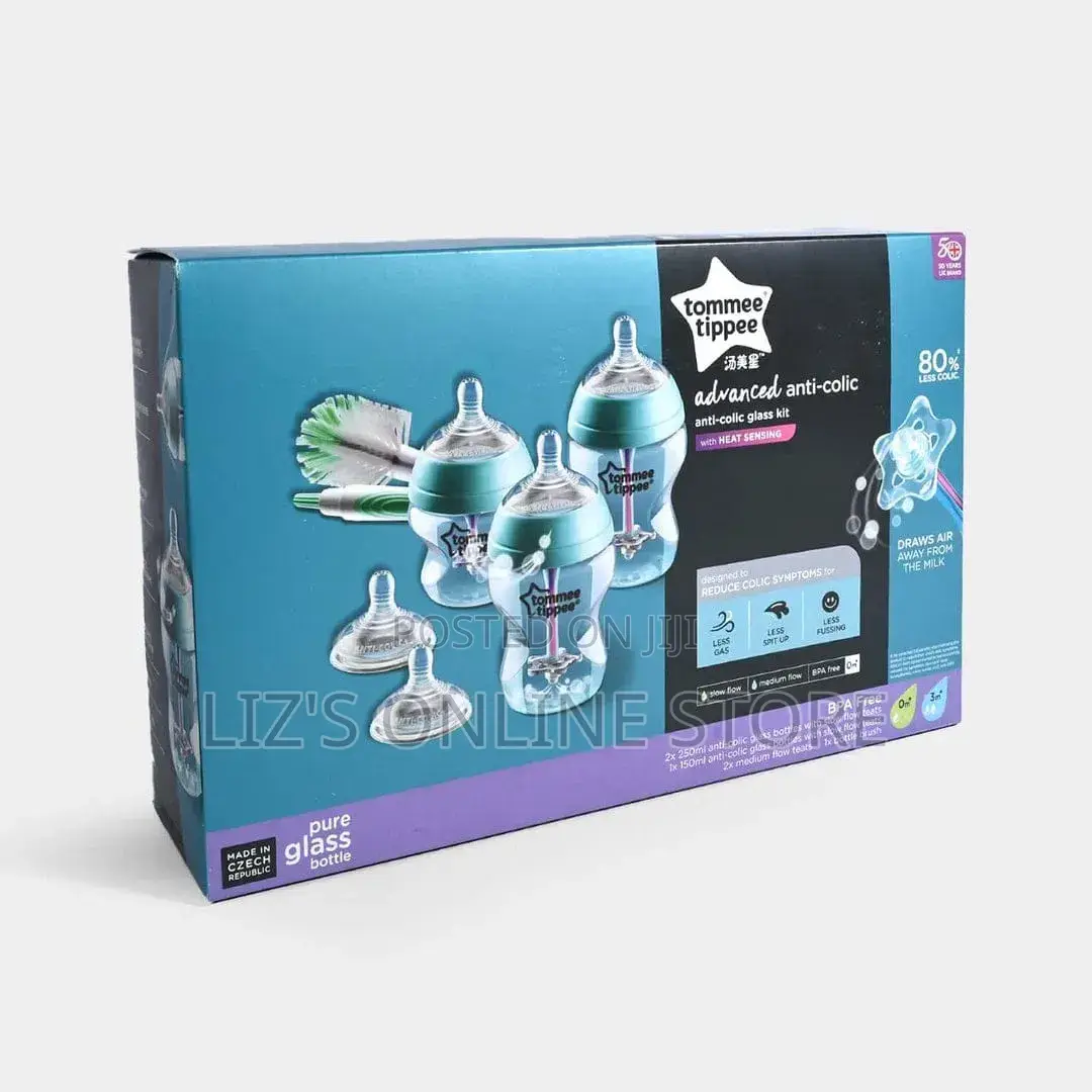 Toomme Tippee Advanced Anti Colic Glass Bottle Kit