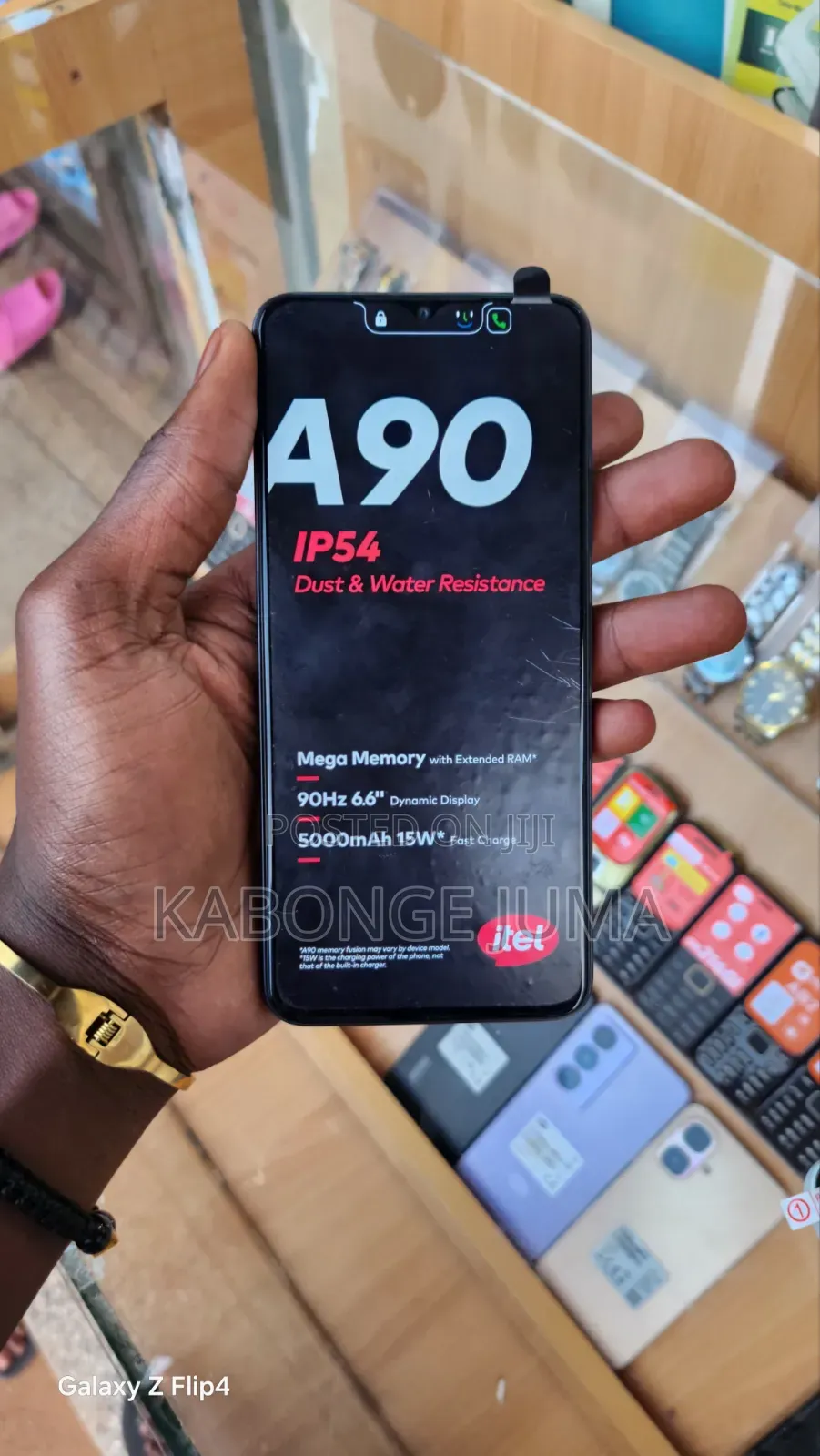 New Itel A90 64 GB Black