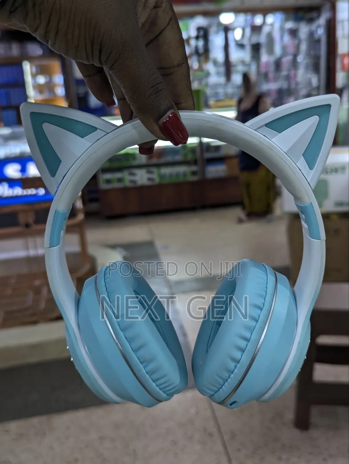 St859b Cute Cat-Ear Kids Wireless Headphones