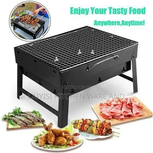 Quality Portable Barbecue Grill - Black.