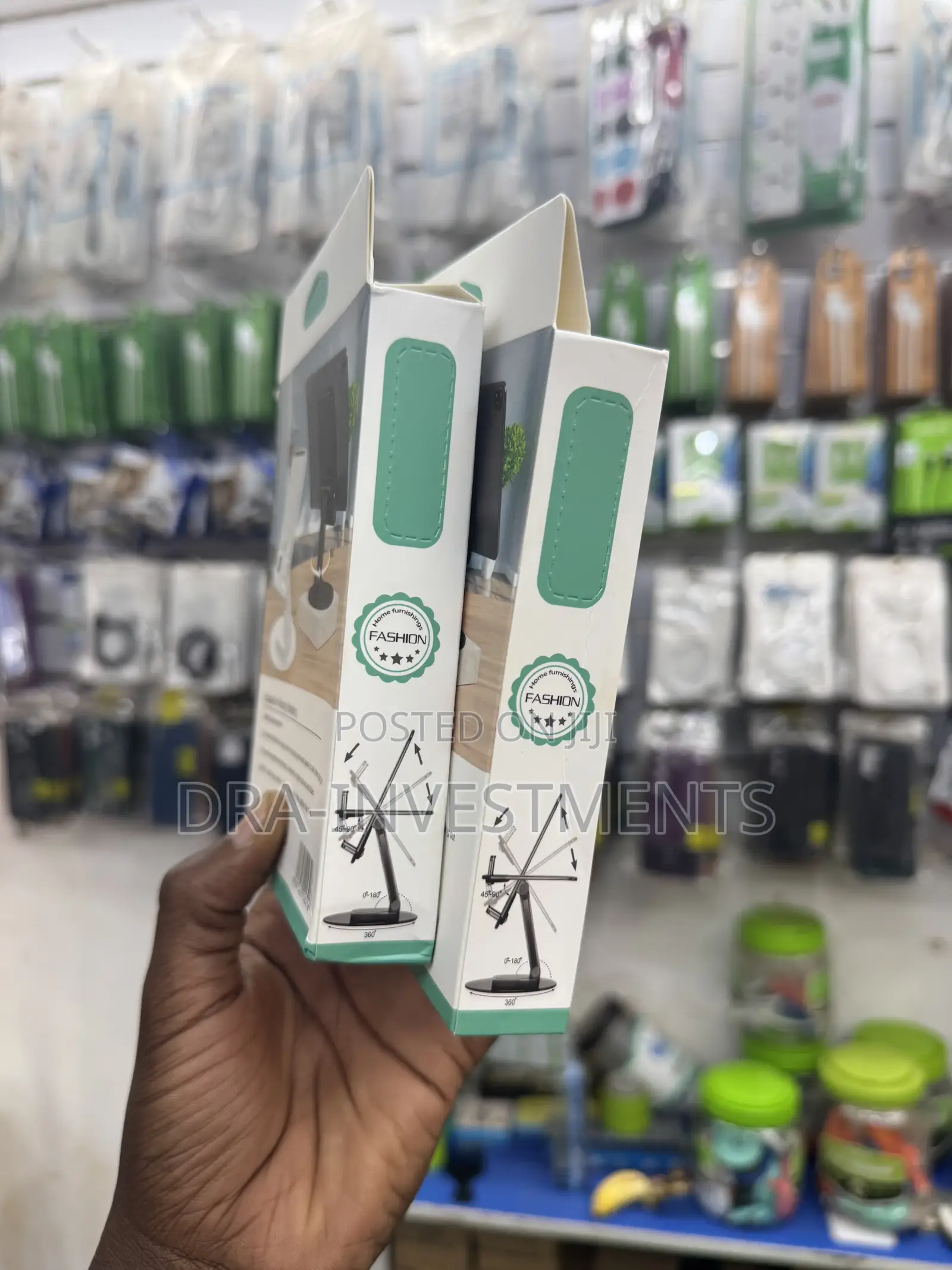 360° Foldable Rotating Metal Desk Phone Tablet Holder Stand