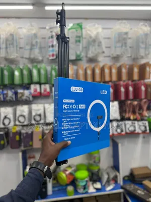 LJJ-30 Led Ring Fill Light — Adjustable 12" Broadcast Lamp