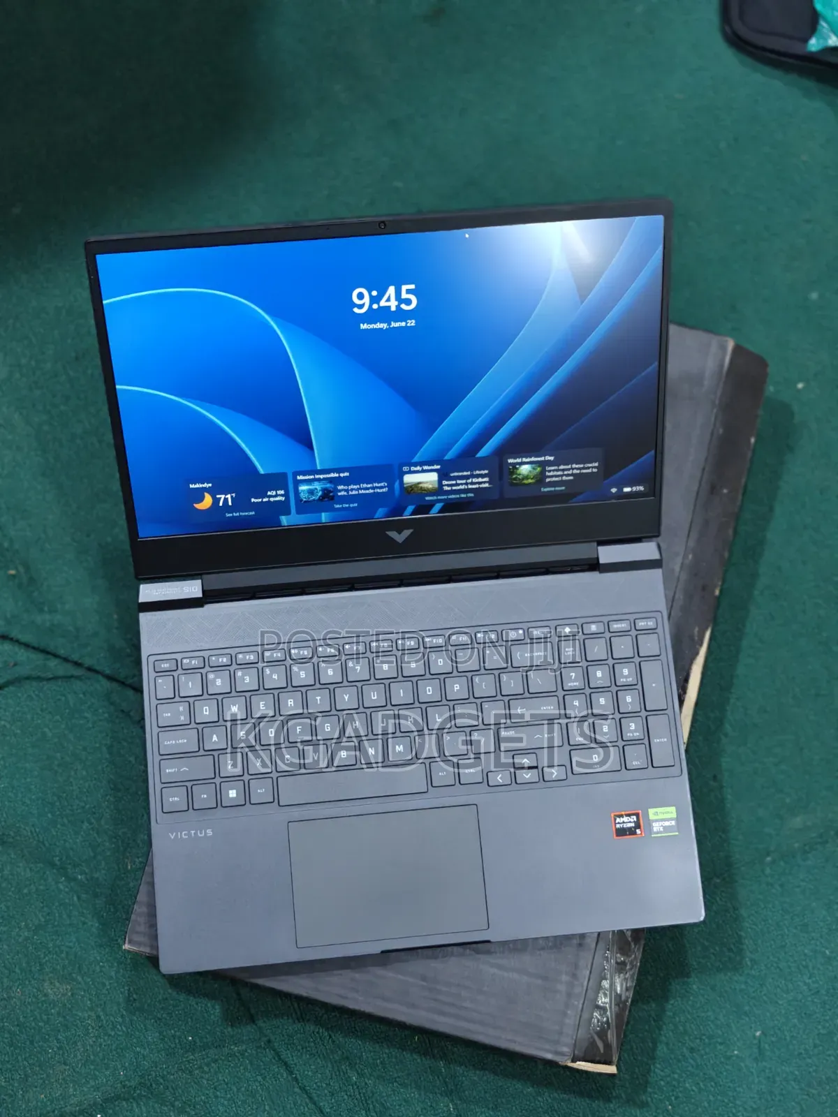 New Laptop HP Victus 15 16GB AMD Ryzen 5 SSD 512GB