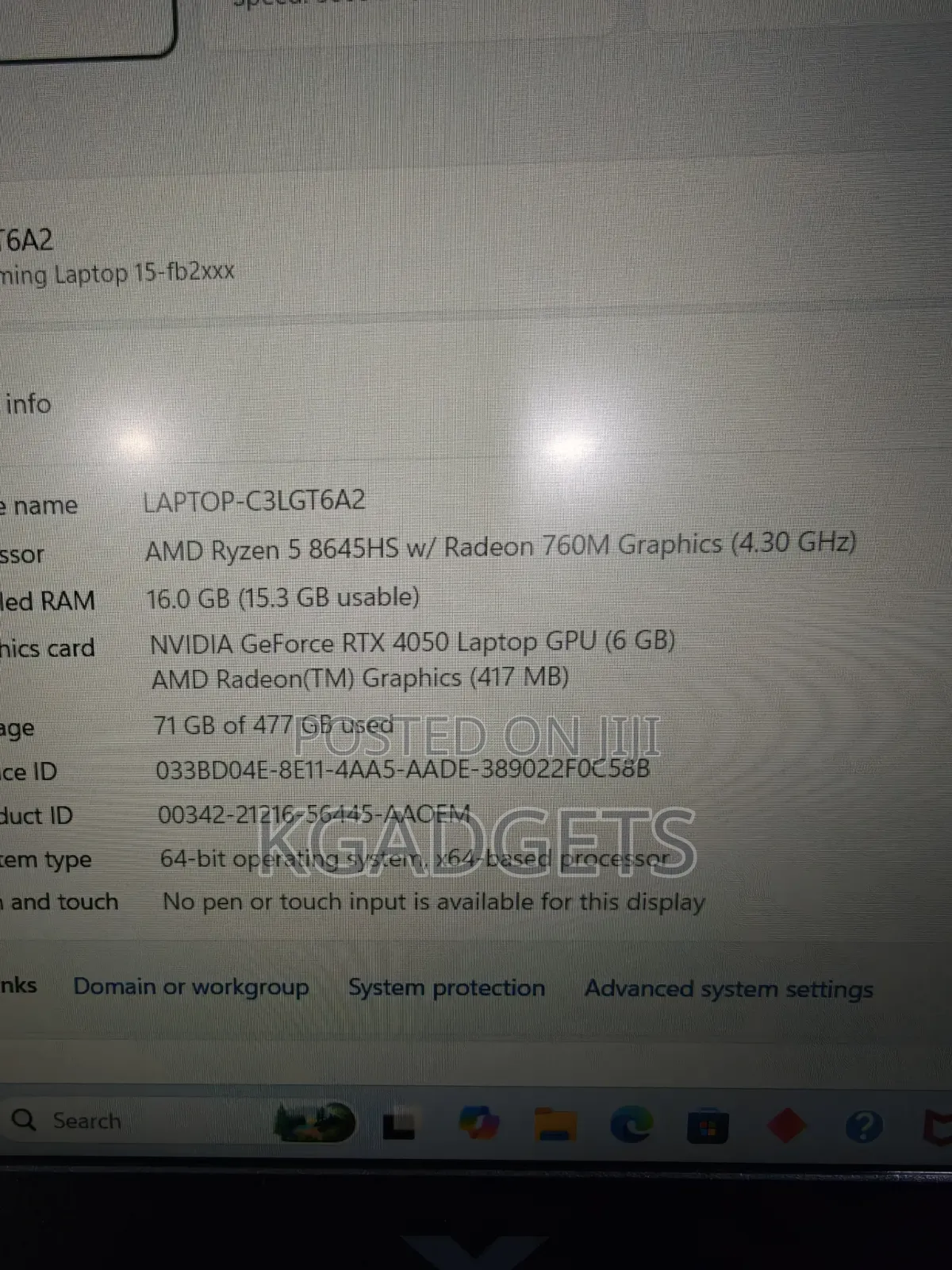 New Laptop HP Victus 15 16GB AMD Ryzen 5 SSD 512GB