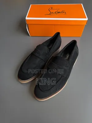 Navy, Black, Brown Christian Louboutin Suede Loafers