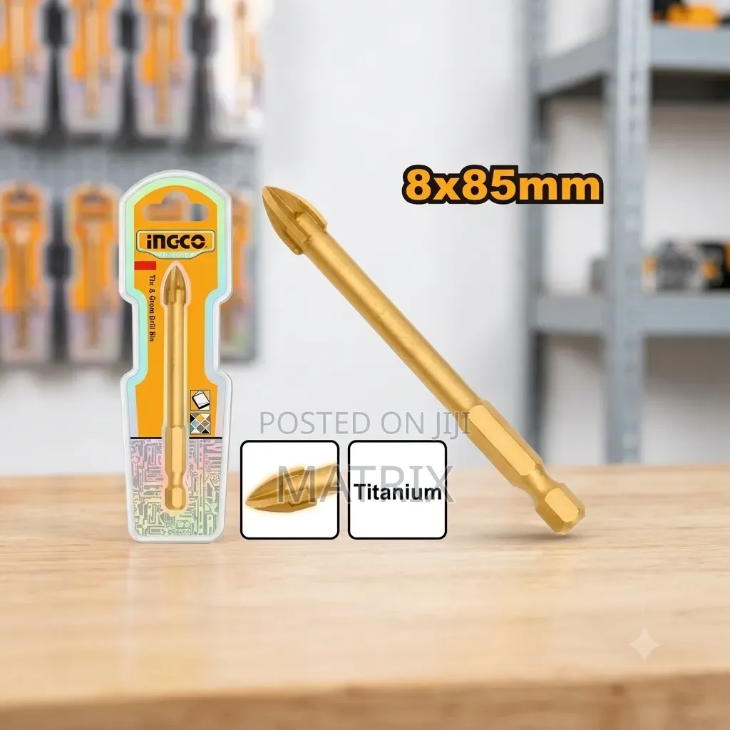 Ingco Tile and Glass Drill Bit Star 8x83 Mm
