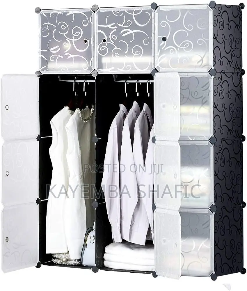 Elegant 12-Cube Portable Wardrobe – Modular Plastic Storage Closet