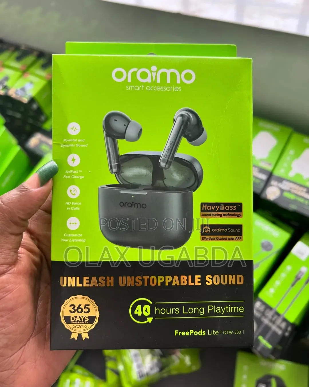 Brand New Oraimo Freepods Lite (Otw-330) – 40hr Playtime Deep Bass