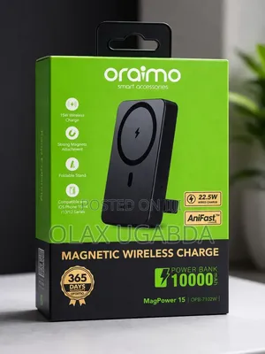 Oraimo Magsafe 10,000mah Magnetic Wireless Fast Charging Power Bank