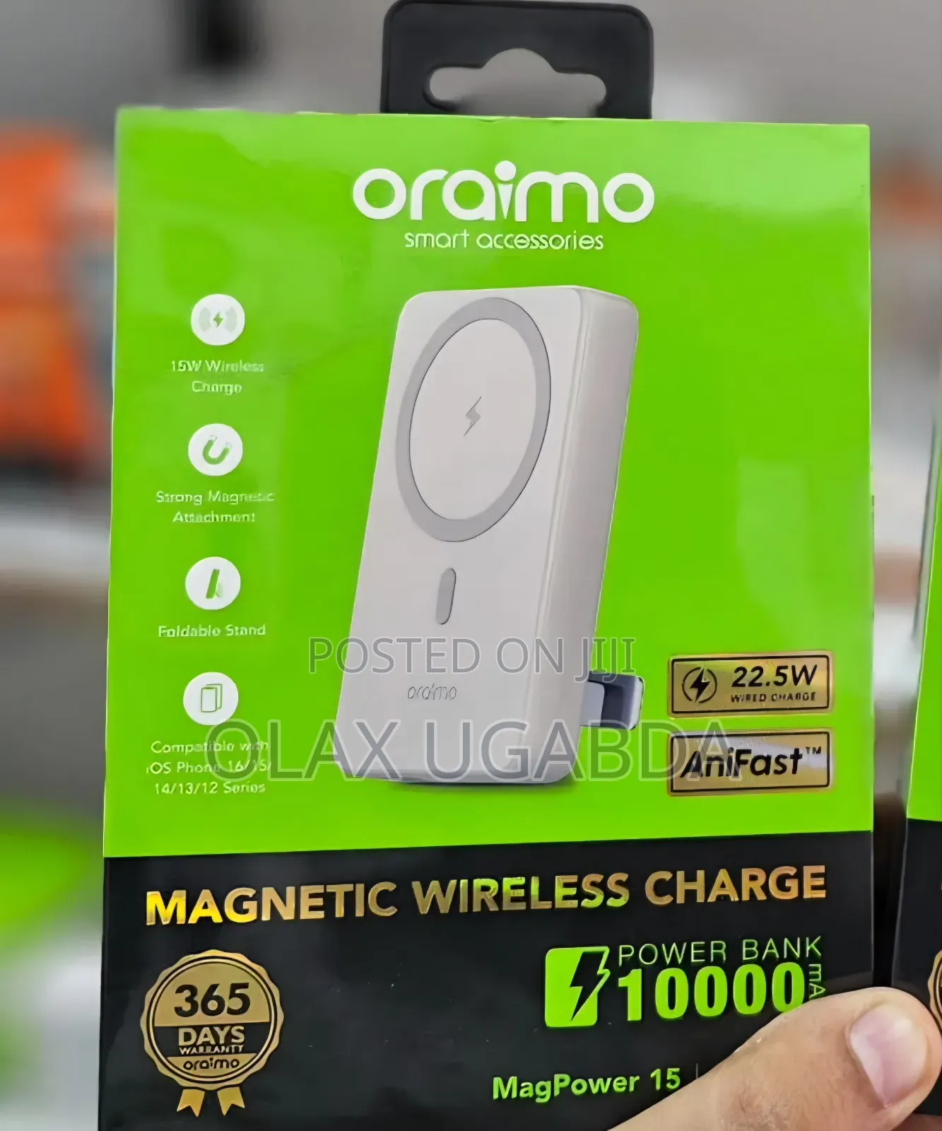 Oraimo Magsafe 10,000mah Magnetic Wireless Fast Charging Power Bank