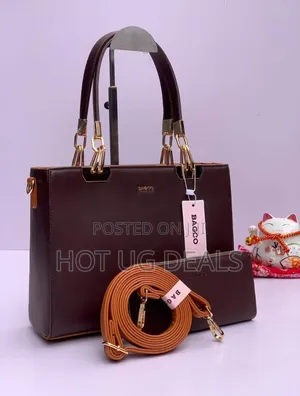2pc Ladies Designer Classic Handbags - Color Varies