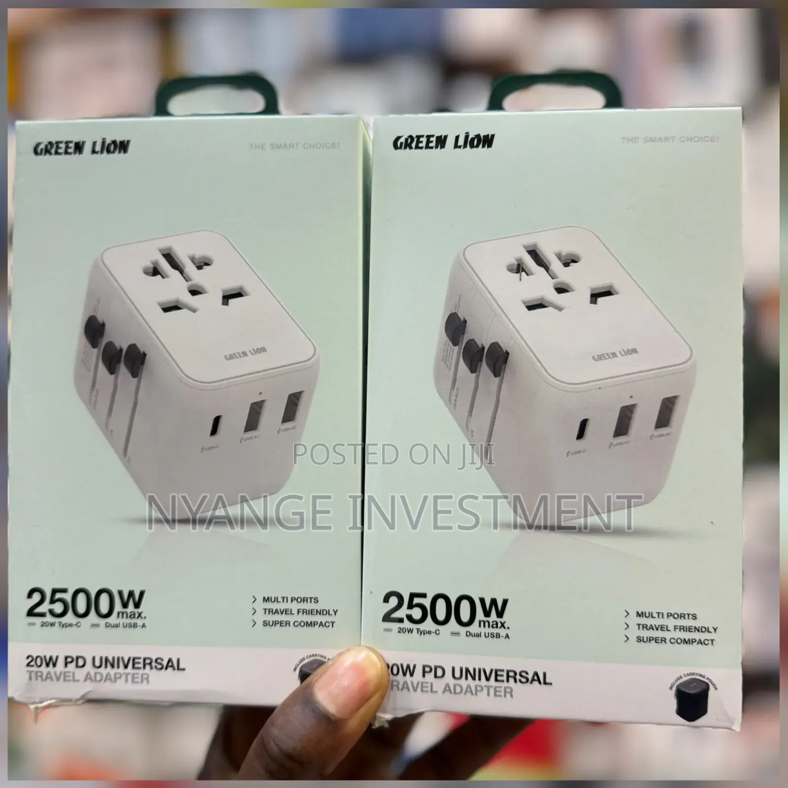 Green Lion 20w Pd Universal Travel Adapters