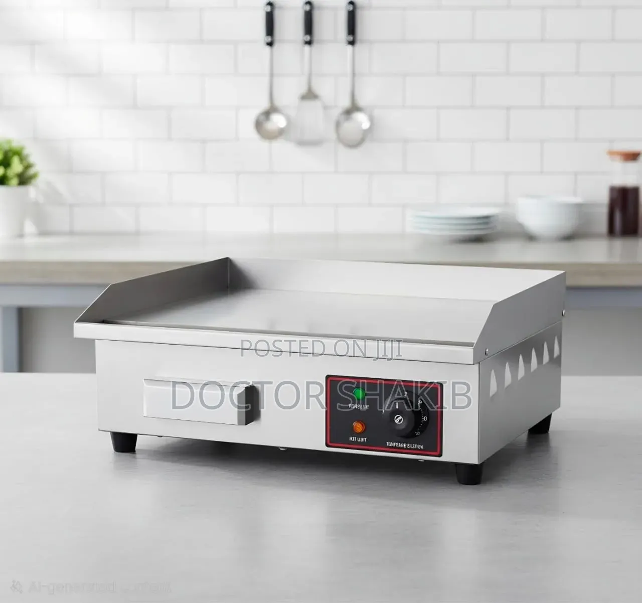 Stainless Steel Electric Commercial Countertop Griddle Plate