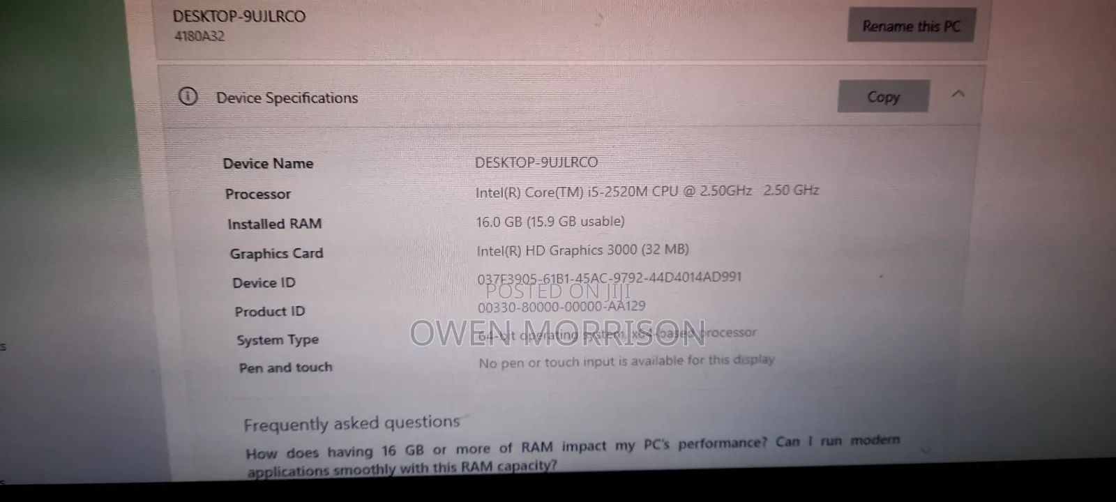 Laptop Lenovo ThinkPad T470s 16GB Intel Core i5 HDD 500GB