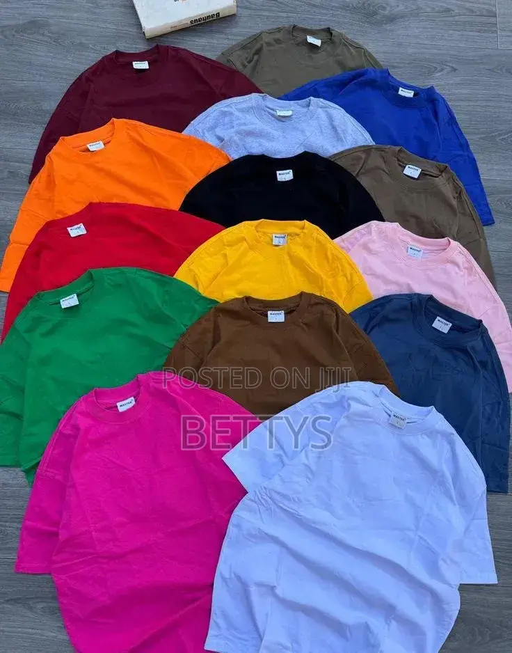 Round Neck Plain Shirts Men and Women