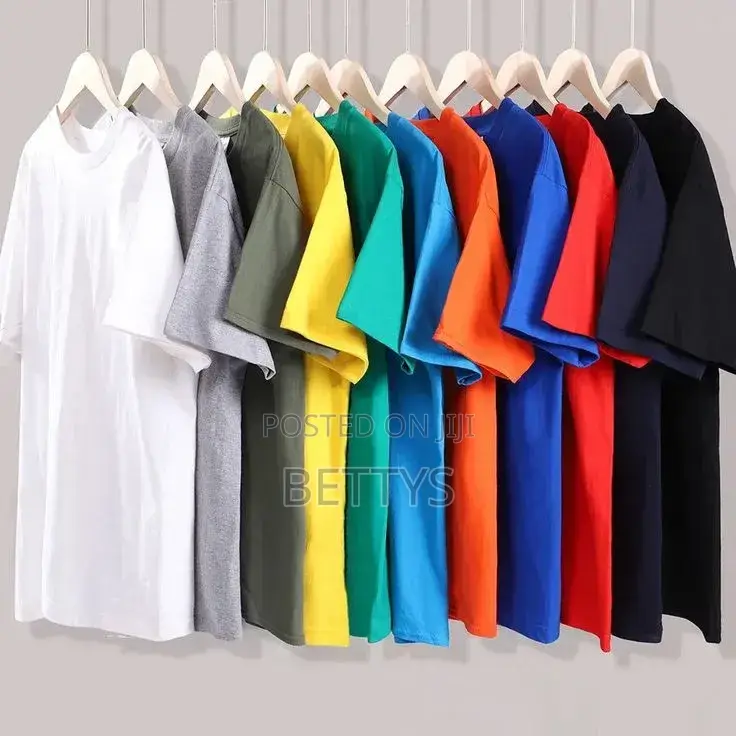 Round Neck Plain Shirts Men and Women