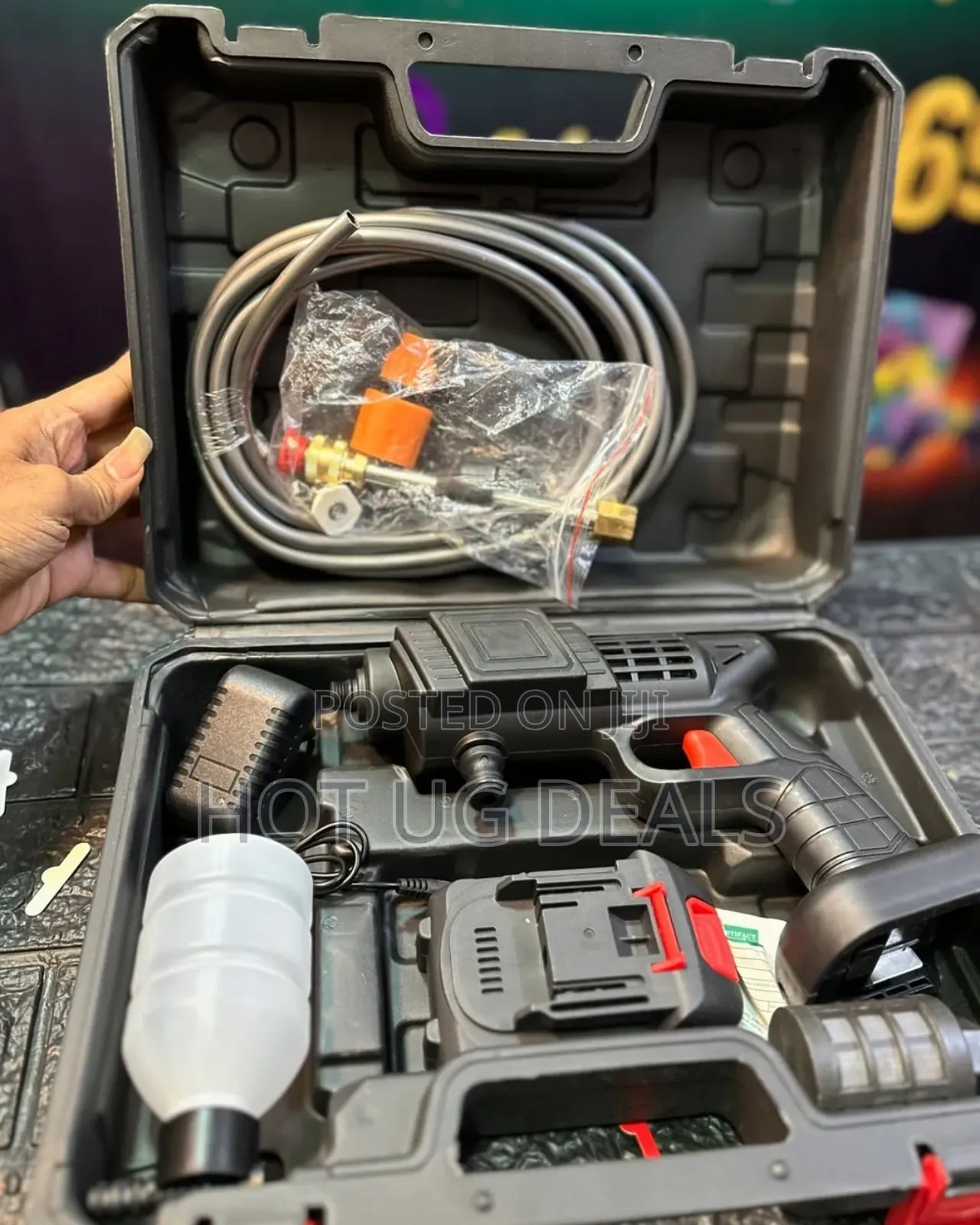 Rechargeable Pressure Cordless Sprayer, Car Washer Gun With 1battery