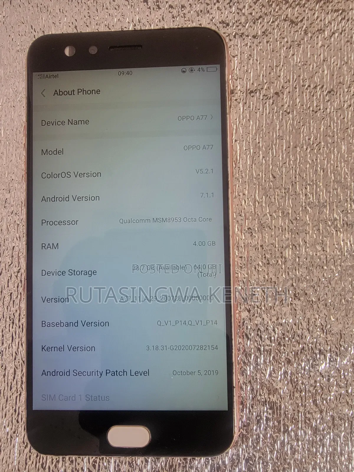 Oppo A77 64 GB Black